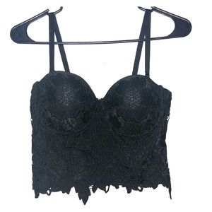 NWT Black Corset Brassiere